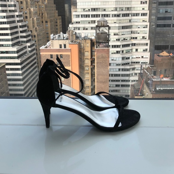 Stuart Weitzman elegant black suede with details sandals in great condition - Picture 7 of 9